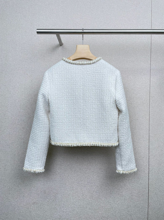 Tweed Crew Neck Jacket