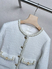 Tweed Crew Neck Jacket