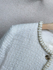 Tweed Crew Neck Jacket