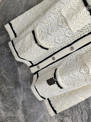Lapel knitted cardigan