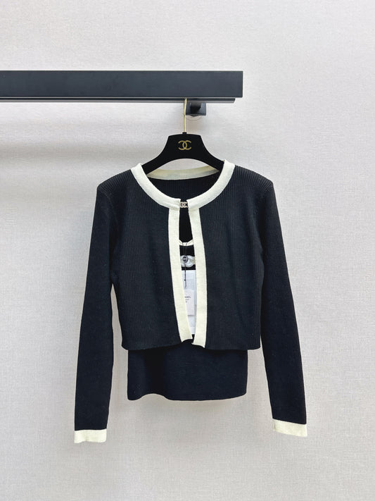 Two-Piece Cardigan and Suspender Set