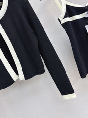 Two-Piece Cardigan and Suspender Set