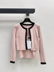 Two-Piece Cardigan and Suspender Set
