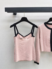 Two-Piece Cardigan and Suspender Set