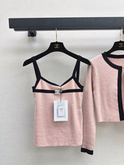 Two-Piece Cardigan and Suspender Set