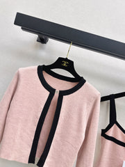 Two-Piece Cardigan and Suspender Set