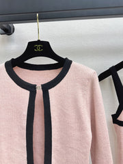 Two-Piece Cardigan and Suspender Set