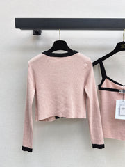 Two-Piece Cardigan and Suspender Set