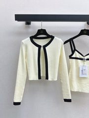 Two-Piece Cardigan and Suspender Set