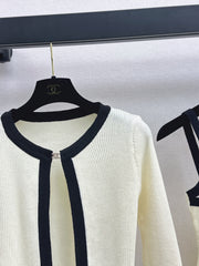 Two-Piece Cardigan and Suspender Set
