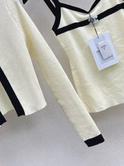 Two-Piece Cardigan and Suspender Set