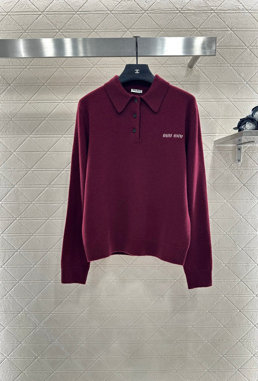 Lapel Knit Top