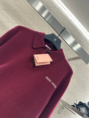 Lapel Knit Top