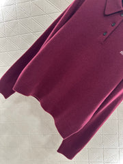 Lapel Knit Top
