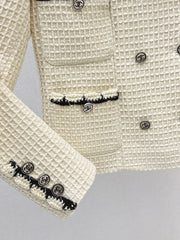 Braided Trim Stand-Collar Jacket