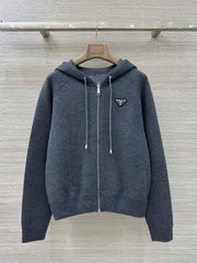 Double-Faced Wool Hooded Jacket