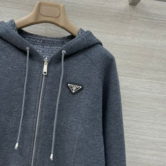 Double-Faced Wool Hooded Jacket