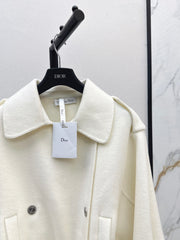 Double-breasted lapel short coat