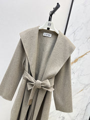 Double-breasted lapel short coat