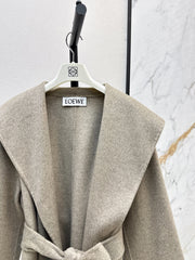 Double-breasted lapel short coat
