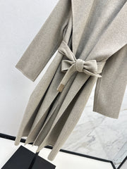 Double-breasted lapel short coat