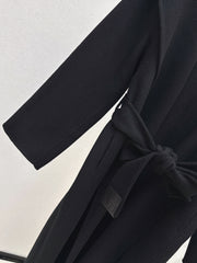 Double-breasted lapel short coat