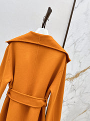Double-breasted lapel short coat