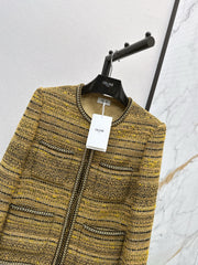 This jacket with a trim design is gorgeous