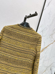 This jacket with a trim design is gorgeous