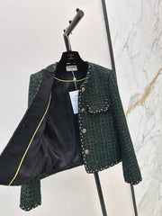 This jacket with trim