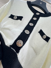 Knitted long-sleeved dress