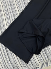 Contrast-color waistband casual pants