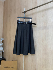 Denim Skirt [with Custom Belt]