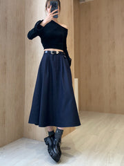 Denim Skirt [with Custom Belt]