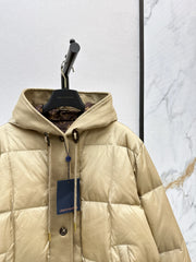 Hooded Drawstring Down Jacket
