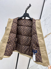Hooded Drawstring Down Jacket
