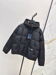 Hooded Drawstring Down Jacket