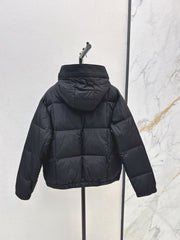 Hooded Drawstring Down Jacket