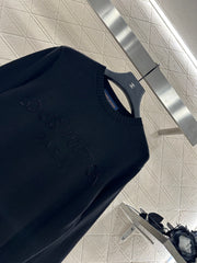 Beaded Lettering Knit Long Sleeve