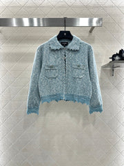 Embroidered Lace Knit Cardigan
