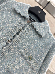 Embroidered Lace Knit Cardigan