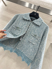 Embroidered Lace Knit Cardigan