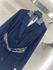 Belted Denim Trench Coat