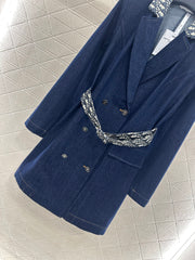 Belted Denim Trench Coat
