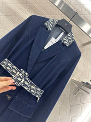 Belted Denim Trench Coat