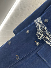 Belted Denim Trench Coat
