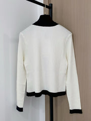 Black and White Minimalist Cardigan