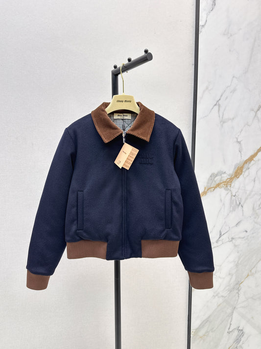 Wool turtleneck jacket