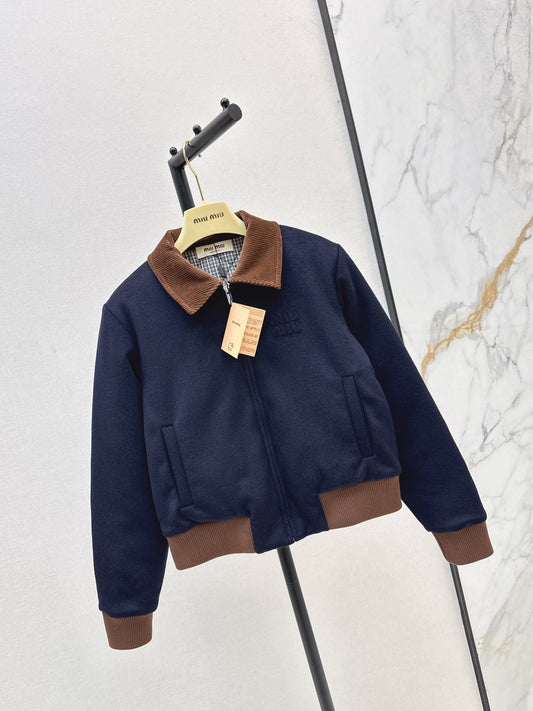 Wool turtleneck jacket