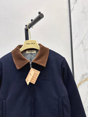 Wool turtleneck jacket